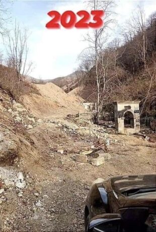 Ադրբեջանցիները ավերել են Օմարի լեռնանցքում զոհվածների հիշատակին կանգնեցված հուշաղբյուրըpx